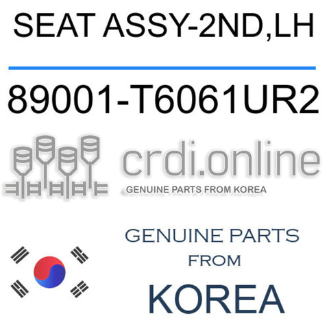 SEAT ASSY-2ND,LH [ORIGINAL] 89001-T6061UR2 89001T6061UR2 89001 T6061UR2
