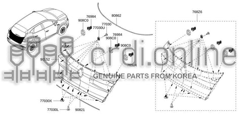 KIT REPAIR OUTSIDE CLADDING SPARE PARTS 768Z6-2034R 768Z62034R 768Z6 2034R