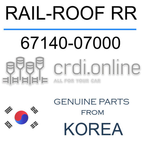 RAIL-ROOF RR [ORIGINAL] 67140-07000 6714007000 67140 07000