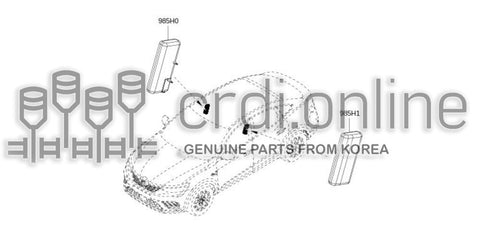 MODULE ASSY-SIDE AIR BAGRH 985H0-4267R 985H04267R 985H0 4267R