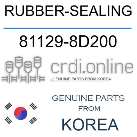 RUBBER-SEALING 81129-8D200 811298D200 81129 8D200
