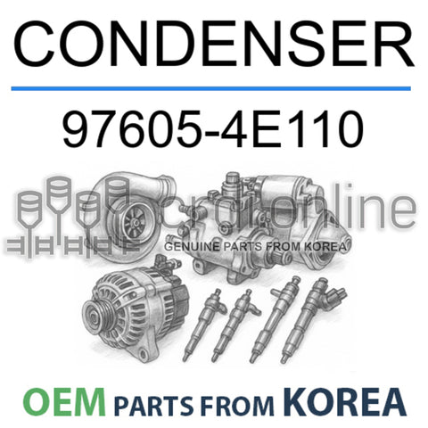 CONDENSER [OEM] 97605-4E110 976054E110 97605 4E110