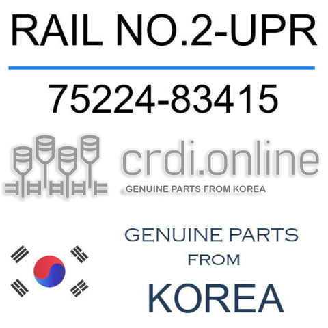 RAIL NO.2-UPR [ORIGINAL] 75224-83415 7522483415 75224 83415