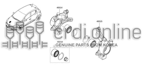 KNUCKLE-STEERINGRH 40014-5894R 400145894R 40014 5894R