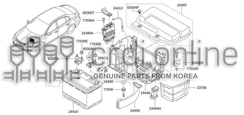 TUBE-BATTERYINLET 96015-9111R 960159111R 96015 9111R