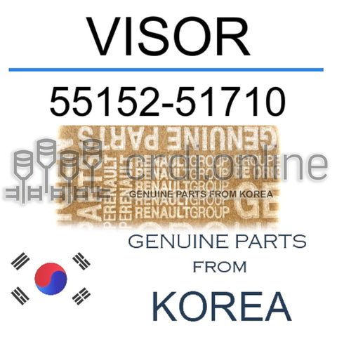 VISOR [ORIGINAL] 55152-51710 5515251710 55152 51710
