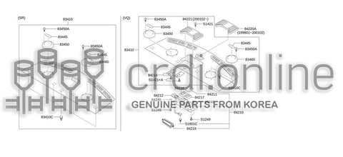 BRACKET-LAMP [ORIGINAL] 84212-51000 8421251000 84212 51000