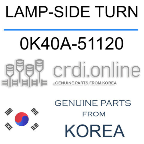 LAMP-SIDE TURN [ORIGINAL] 0K40A-51120 0K40A51120 0K40A 51120
