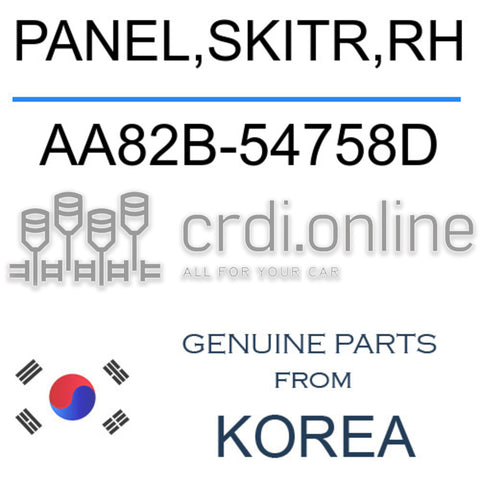 PANEL,SKITR,RH [ORIGINAL] AA82B-54758D AA82B54758D AA82B 54758D