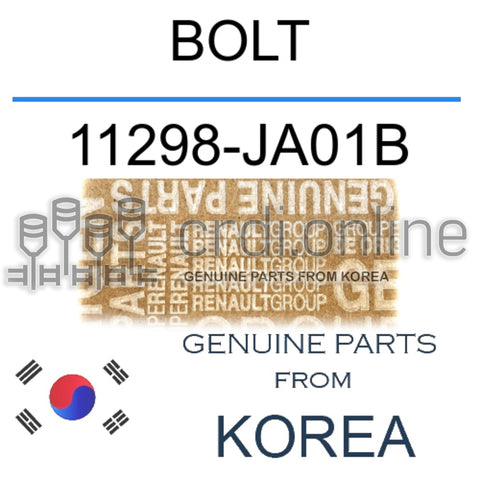 BOLT [ORIGINAL] 11298-JA01B 11298JA01B 11298 JA01B