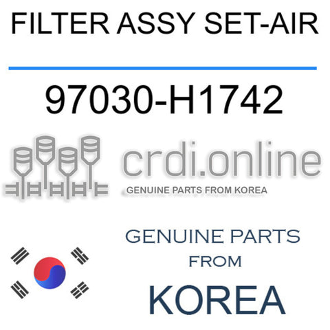 FILTER ASSY SET-AIR [ORIGINAL] 97030-H1742 97030H1742 97030 H1742