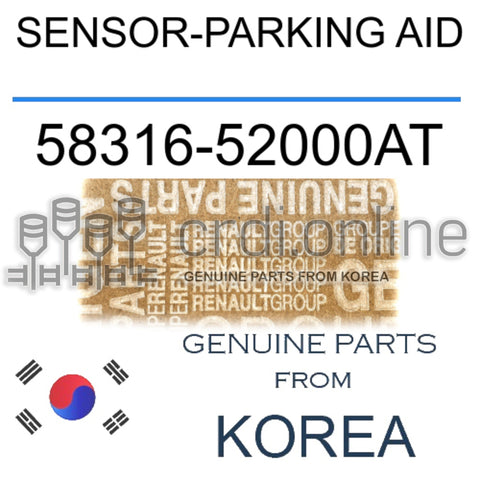 SENSOR-PARKING AID [ORIGINAL] 58316-52000AT 5831652000AT 58316 52000AT