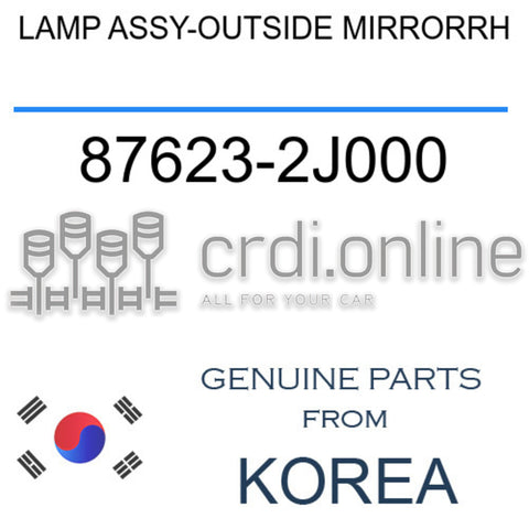 LAMP ASSY-OUTSIDE MIRRORRH [ORIGINAL] 87623-2J000 876232J000 87623 2J000