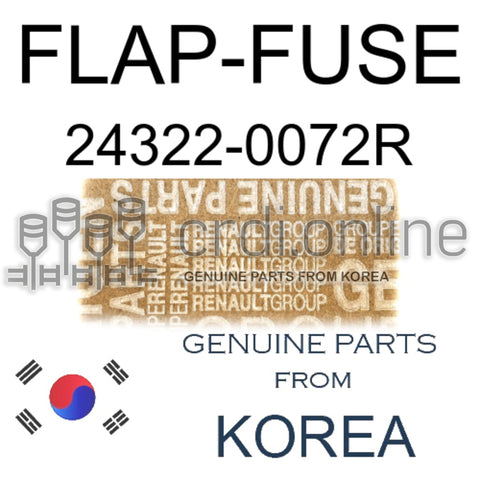 FLAP-FUSE [ORIGINAL] 24322-0072R 243220072R 24322 0072R