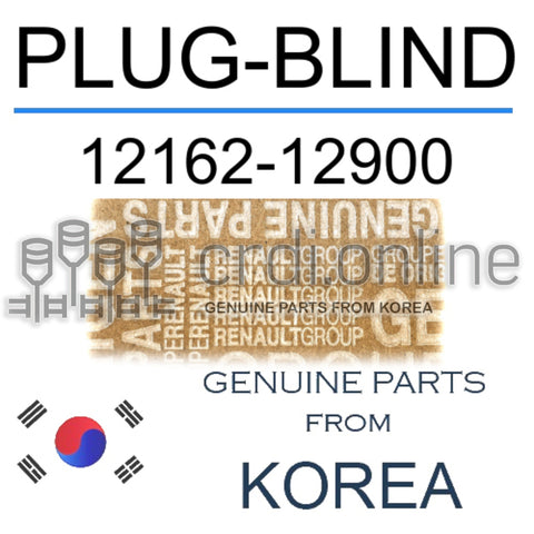 PLUG-BLIND [ORIGINAL] 12162-12900 1216212900 12162 12900