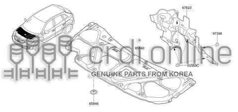 DAMPER-HOOD 65840-7700R 658407700R 65840 7700R