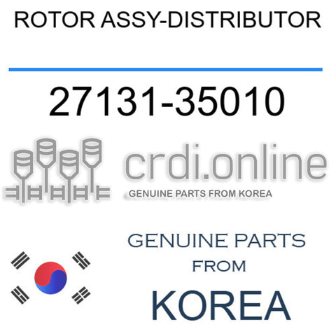ROTOR ASSY-DISTRIBUTOR 27131-35010 2713135010 27131 35010