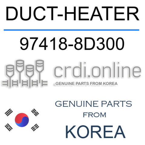 DUCT-HEATER [ORIGINAL] 97418-8D300 974188D300 97418 8D300
