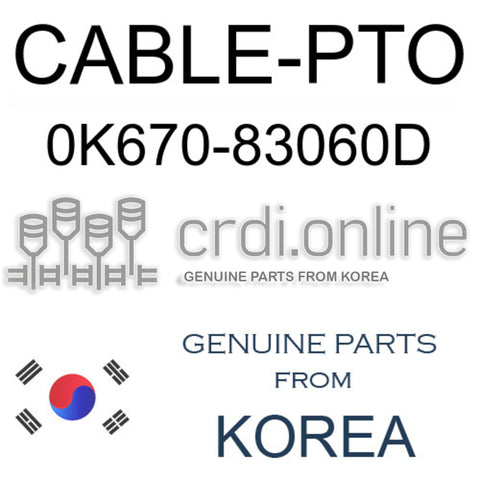 CABLE-PTO [ORIGINAL] 0K670-83060D 0K67083060D 0K670 83060D