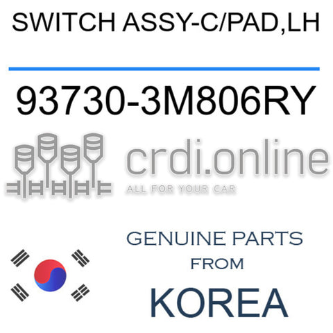 SWITCH ASSY-C/PAD,LH [ORIGINAL] 93730-3M806RY 937303M806RY 93730 3M806RY