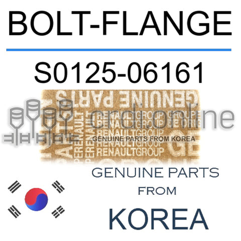 BOLT-FLANGE [ORIGINAL] S0125-06161 S012506161 S0125 06161