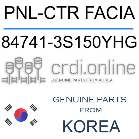 PNL-CTR FACIA [ORIGINAL] 84741-3S150YHG 847413S150YHG 84741 3S150YHG