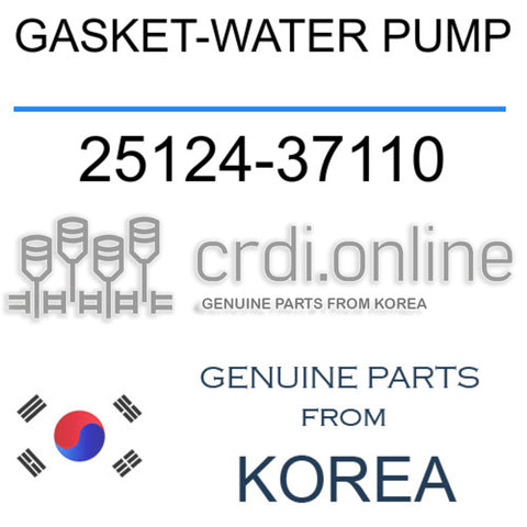 GASKET-WATER PUMP 25124-37110 2512437110 25124 37110