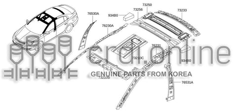 PANEL ASSY-RH CENTER PILLAR 76530-5312R 765305312R 76530 5312R
