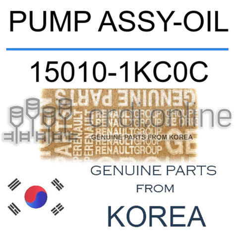 PUMP ASSY-OIL [ORIGINAL] 15010-1KC0C 150101KC0C 15010 1KC0C