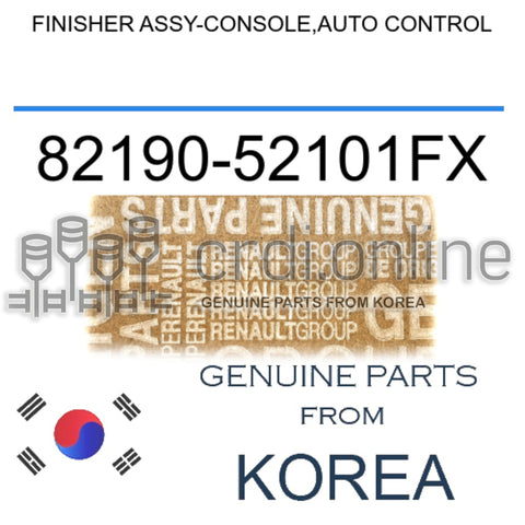 FINISHER ASSY-CONSOLE,AUTO CONTROL [ORIGINAL] 82190-52101FX 8219052101FX 82190 52101FX