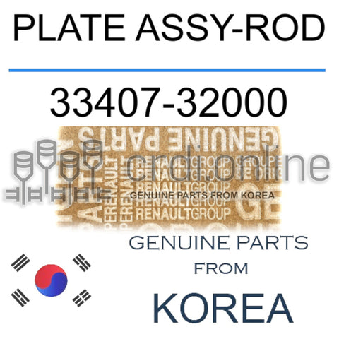 PLATE ASSY-ROD [ORIGINAL] 33407-32000 3340732000 33407 32000