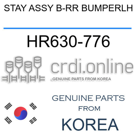 STAY ASSY B-RR BUMPERLH HR630-776 HR630776 HR630 776