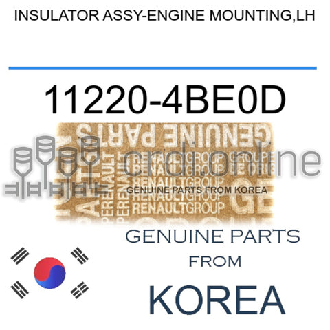 INSULATOR ASSY-ENGINE MOUNTING,LH [ORIGINAL] 11220-4BE0D 112204BE0D 11220 4BE0D