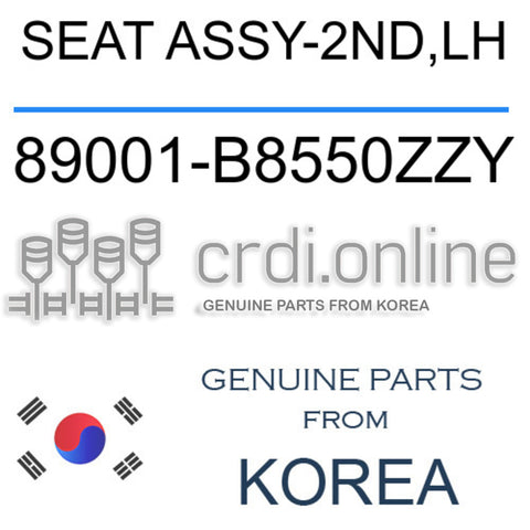 SEAT ASSY-2ND,LH [ORIGINAL] 89001-B8550ZZY 89001B8550ZZY 89001 B8550ZZY
