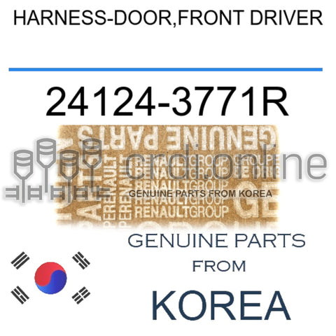 HARNESS-DOOR,FRONT DRIVER [ORIGINAL] 24124-3771R 241243771R 24124 3771R