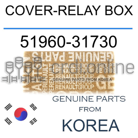 COVER-RELAY BOX [ORIGINAL] 51960-31730 5196031730 51960 31730