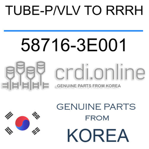 [ORIGINAL] TUBE-P/VLV TO RRRH 58716-3E001 587163E001 58716 3E001
