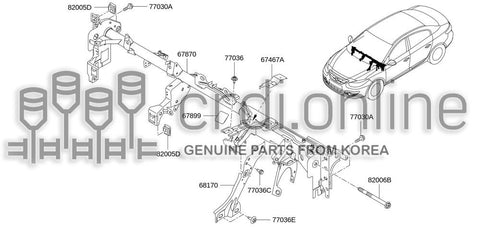 MEMBER ASSY-STEERING 67870-0817R 678700817R 67870 0817R