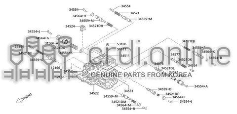 SOLENOID ASSY-CONTROL 34514-32010 3451432010 34514 32010