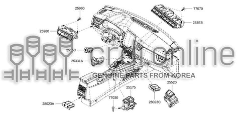 SWITCH-ELECTRIC PARKING BRAKE 25175-7060R 251757060R 25175 7060R