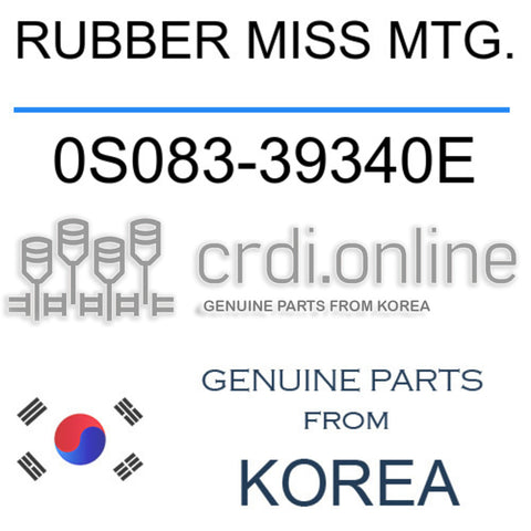 RUBBER MISS MTG. [ORIGINAL] 0S083-39340E 0S08339340E 0S083 39340E