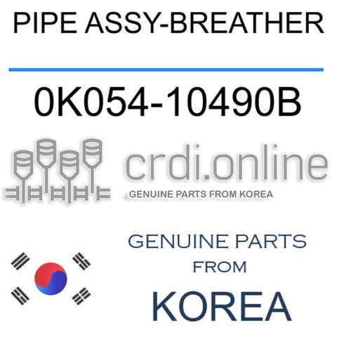 PIPE ASSY-BREATHER [ORIGINAL] 0K054-10490B 0K05410490B 0K054 10490B
