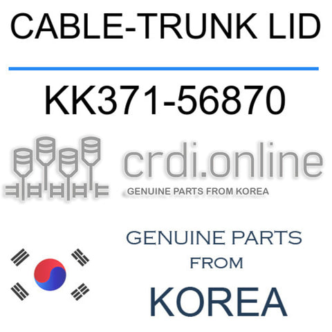 CABLE-TRUNK LID [ORIGINAL] KK371-56870 KK37156870 KK371 56870