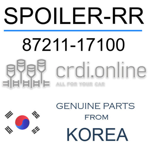SPOILER-RR [ORIGINAL] 87211-17100 8721117100 87211 17100