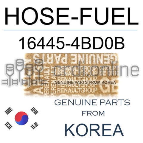 HOSE-FUEL [ORIGINAL] 16445-4BD0B 164454BD0B 16445 4BD0B
