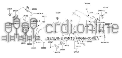 CANISTER ASSY-EVAPORATOR 14950-6035R 149506035R 14950 6035R