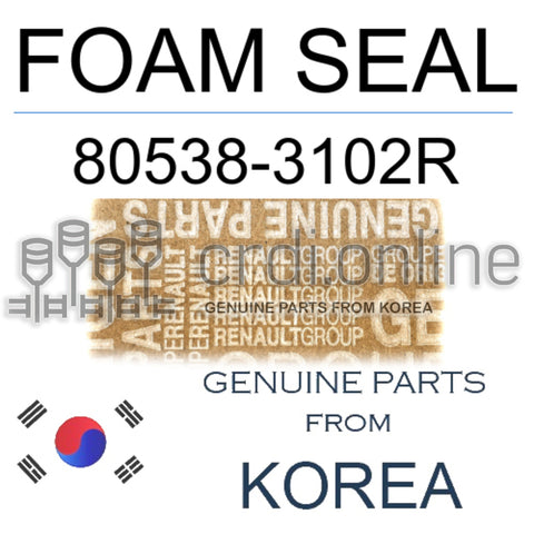 FOAM SEAL [ORIGINAL] 80538-3102R 805383102R 80538 3102R
