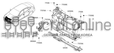 BRACKET ASSY-FRONT END MOUNTING 625B5-2601R 625B52601R 625B5 2601R