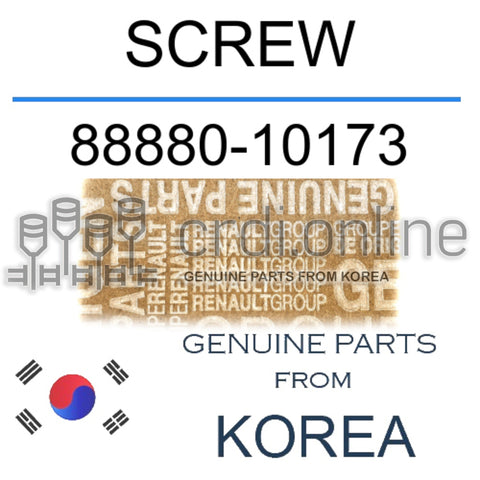 SCREW [ORIGINAL] 88880-10173 8888010173 88880 10173