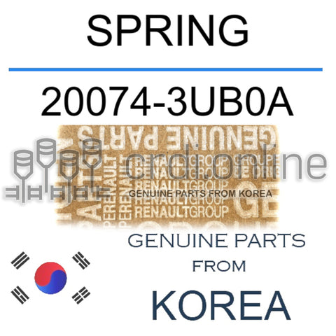 SPRING [ORIGINAL] 20074-3UB0A 200743UB0A 20074 3UB0A